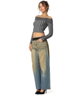 Womens Daren Off Shoulder Knit Top