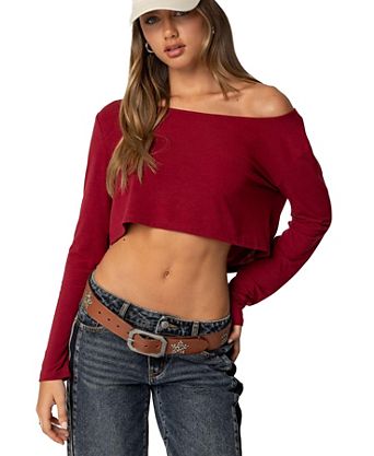 Women's Red One Shoulder Shirts & Tops - Macy's Women's Red One Shoulder Shirts & Tops - Macy's