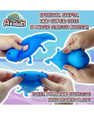 Squishy Blue Axolotl Stress Ball - Blue