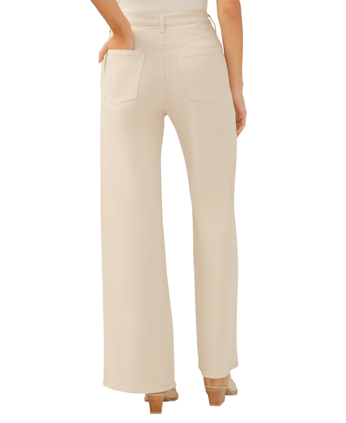 Shop Silver Jeans Co. Women's Highly Desirable High Rise Ultra-wide Leg Jeans In Sand