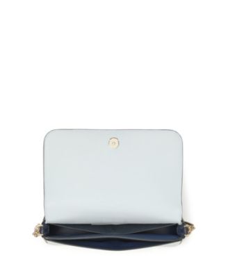 Devin Saffiano Leather Flap Chain Wallet