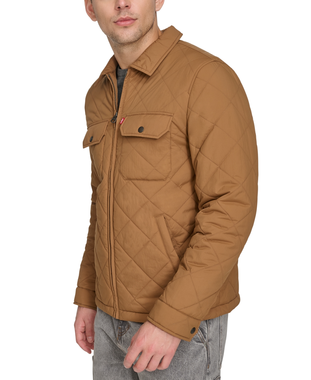Levi's Men's Quilted Depot Jacket In Brown