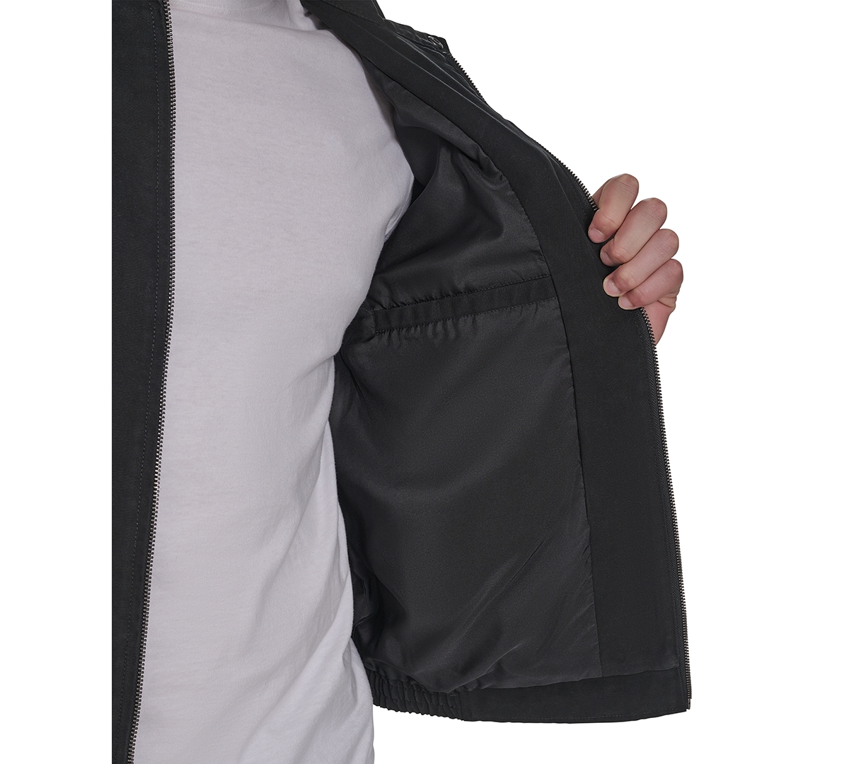 Levi's Men's Stand-collar Jacket In Black