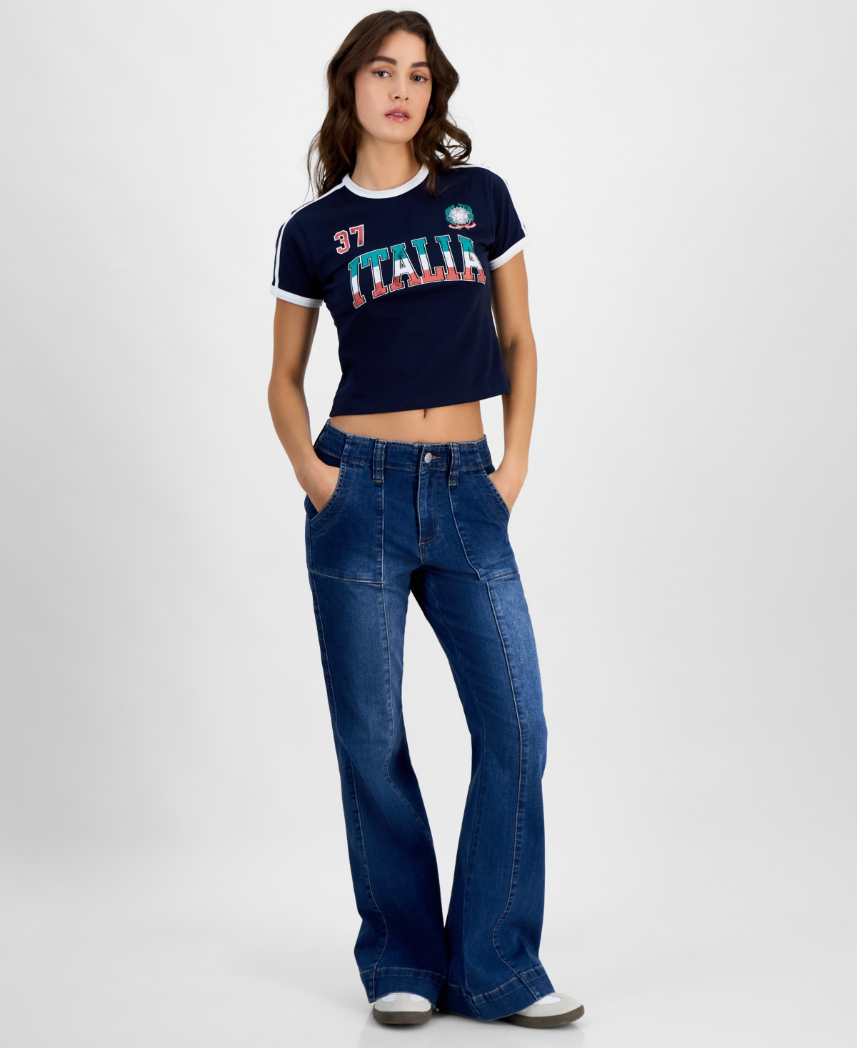 GRAYSON THREADS, THE LABEL JUNIORS' ITALIA RINGER T-SHIRT 