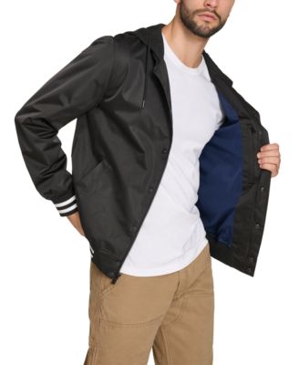 Men's Jersey Hood Varsity Bomber Jacket