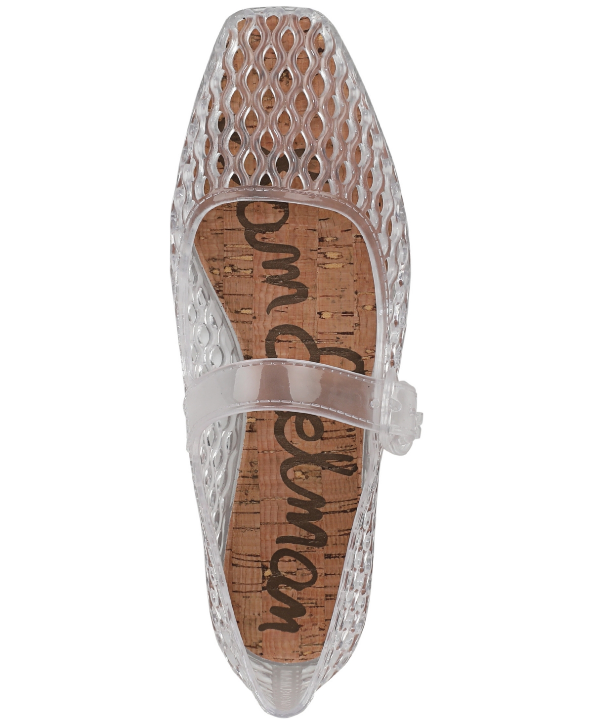 Shop Sam Edelman Women's Michaela Jelly Mary Jane Flats In Clear