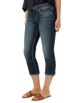 Women's Suki Mid Rise Curvy Fit Capri Jeans