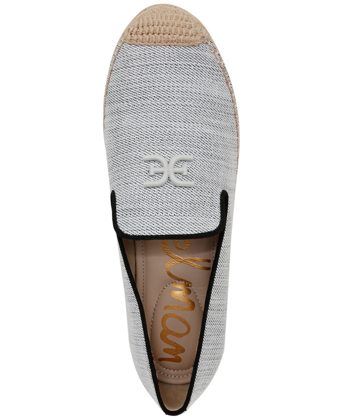 Shop Sam Edelman Women's Kathleen Espadrille Flats In Blue Ice Fabric
