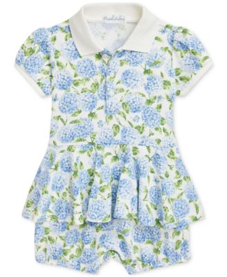Polo Ralph Lauren - Baby Floral Peplum Shortall