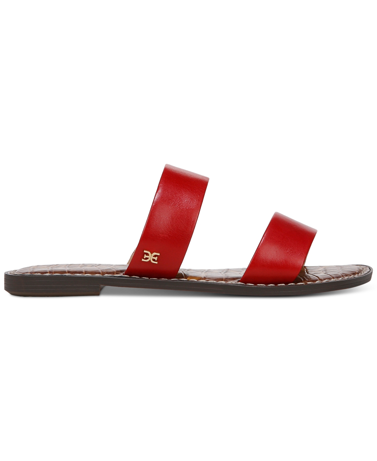 Sam Edelman Gala Slide Sandal In Summer Red Leather