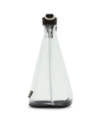 Cleo Clear Vinyl Small Bucket Crossbody Bag
