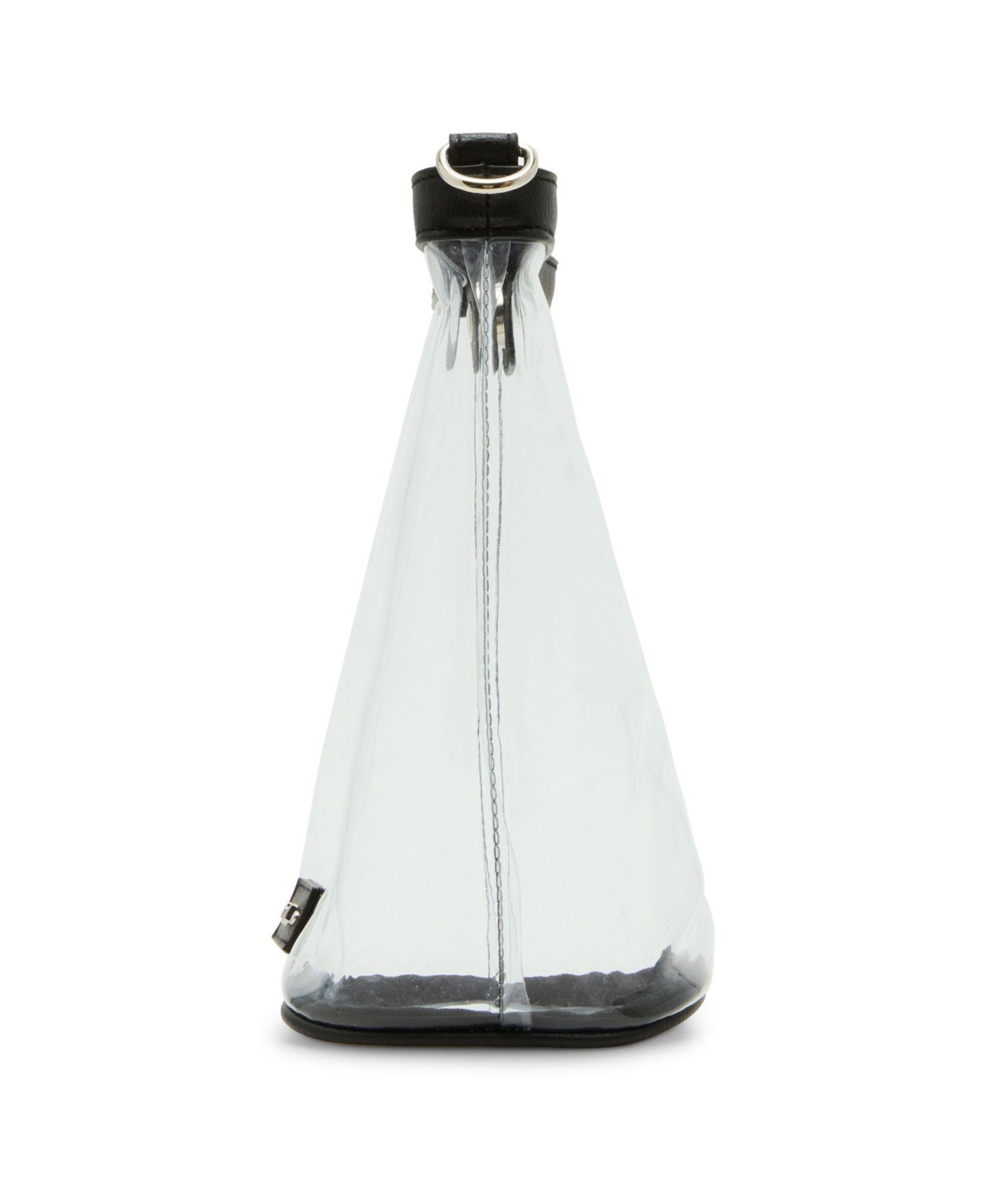 Женская сумка Madden Girl Cleo Clear Vinyl Small Bucket Crossbody, цвет: Чёрный — фото 5