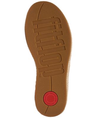 Women's Platform Espadrille Leather Wedge Sandals