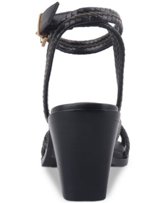 Women's Renaee Block Heel Woven Strappy Dress Sandals, Created for Macy's