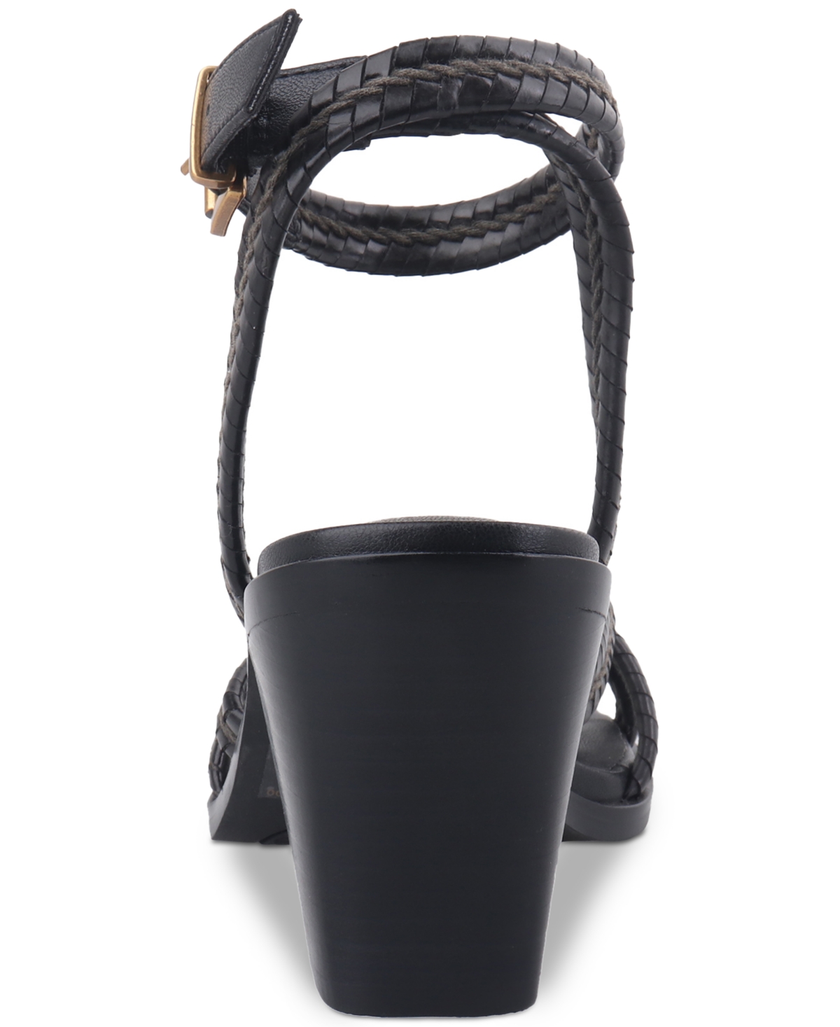 Shop Giani Bernini Women's Renaee Block Heel Woven Strappy Dress Sandals, Created For Macy's In Black