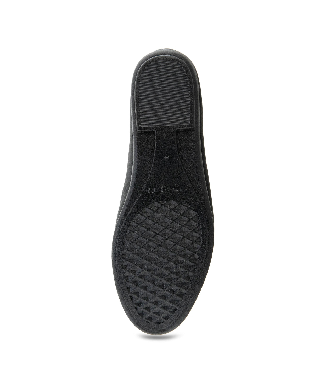 Shop Aerosoles Women's Bell Buckle Ballet Flats In Black Faux Leather-polyurethane