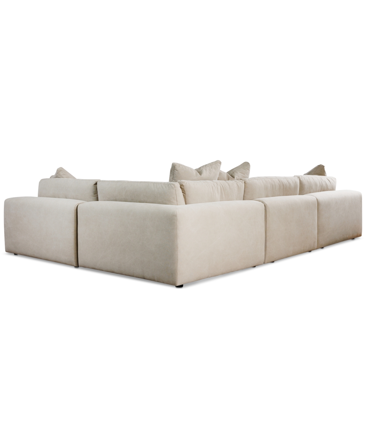 Macy's Klarke 4-pc. L Sectional With Deep Seating, Exclusively At  In Platinum