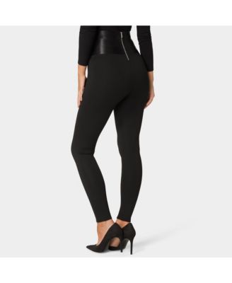 Women's High Waist Elastic Waistband Knit Legging