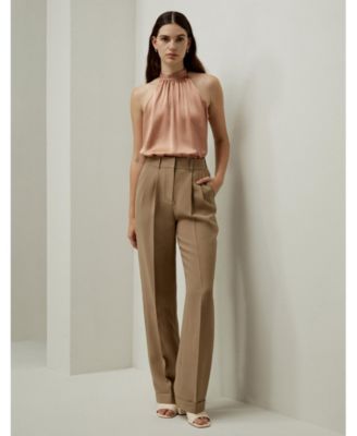 Graceful Breeze Silk Halter Top for Women