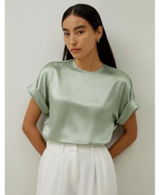Women's Contemporary Oversized Silk Top