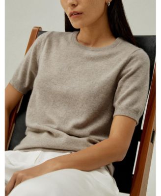 Women's Crew Neck Basic Knit Top