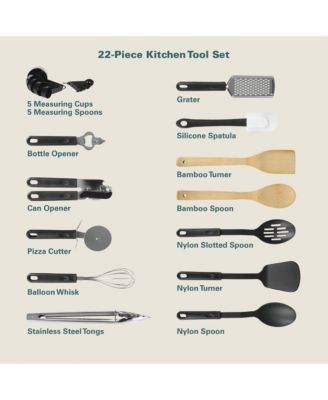 74 Piece Kitchen Combo Set: Cookware, Dinnerware, Cutlery, Flatware, Tools & Gadgets, storage and Glassware