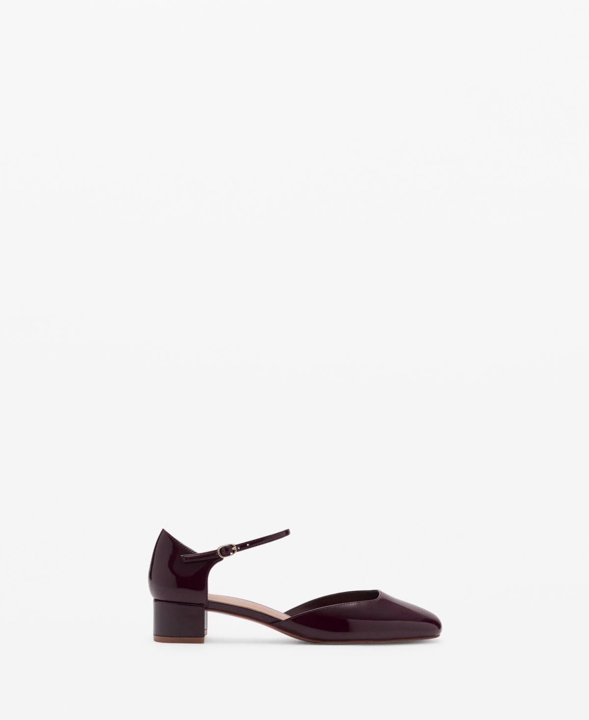 Mango Women's Patent Leather Heel Shoes