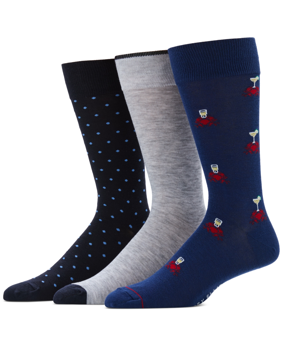 Perry Ellis Portfolio Men's 3-pk. Novelty Crew Socks In Multi