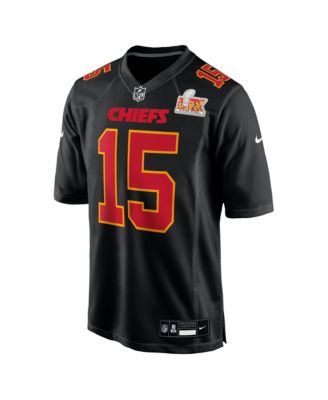 希少 NIKE NFL チーフス パトリック マホームズ ゲームシャツ Nike Men's Patrick Mahomes Black Kansas City Chiefs Super Bowl LIX