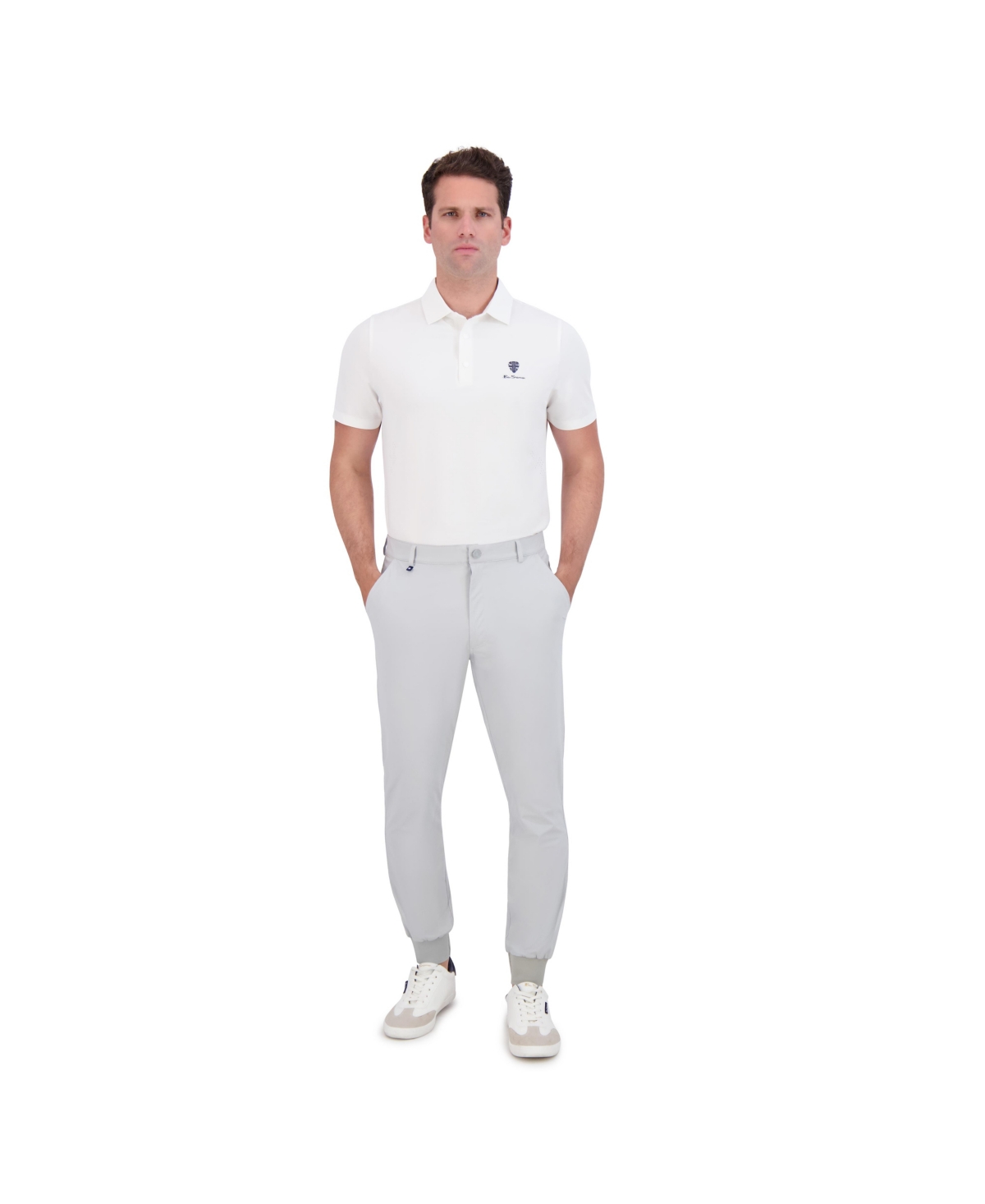 Ben Sherman Men's Sport 4way Stretch Tech Jogger Pants In Light Grey