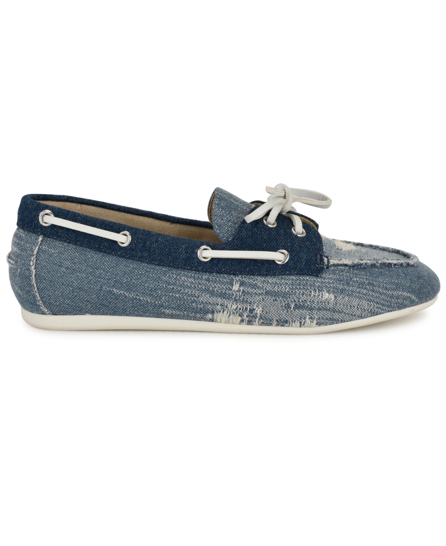 Женские туфли Nine West Yacht Slip-On Boat, цвет: Синий джинсовый — фото 2