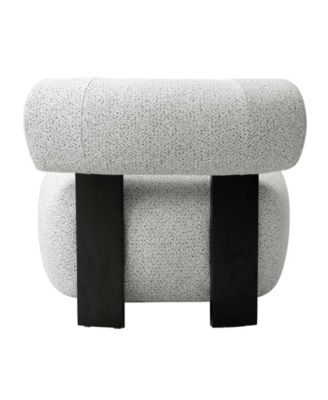 Bartow Modern Woven Fabric Upholstered Accent Chair