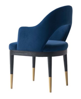 Carrington 20.9" Modern Velvet Upholstered Dining Armchair