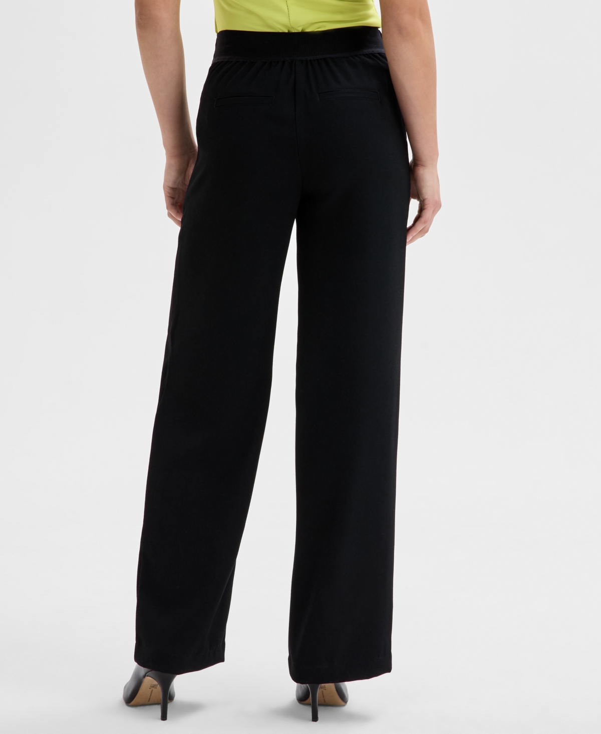 INC INTERNATIONAL CONCEPTS PETITE HIGH-RISE STRAIGHT-LEG PANTS, EXCLUSIVELY AT MACY'S 