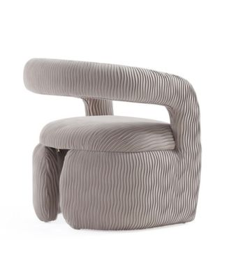 Corvette Modern Velvet Upholstered Accent Chair