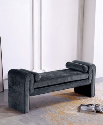 Concord 59" Modern Chenille Upholstered Bench