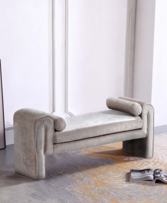 Concord 59" Modern Chenille Upholstered Bench