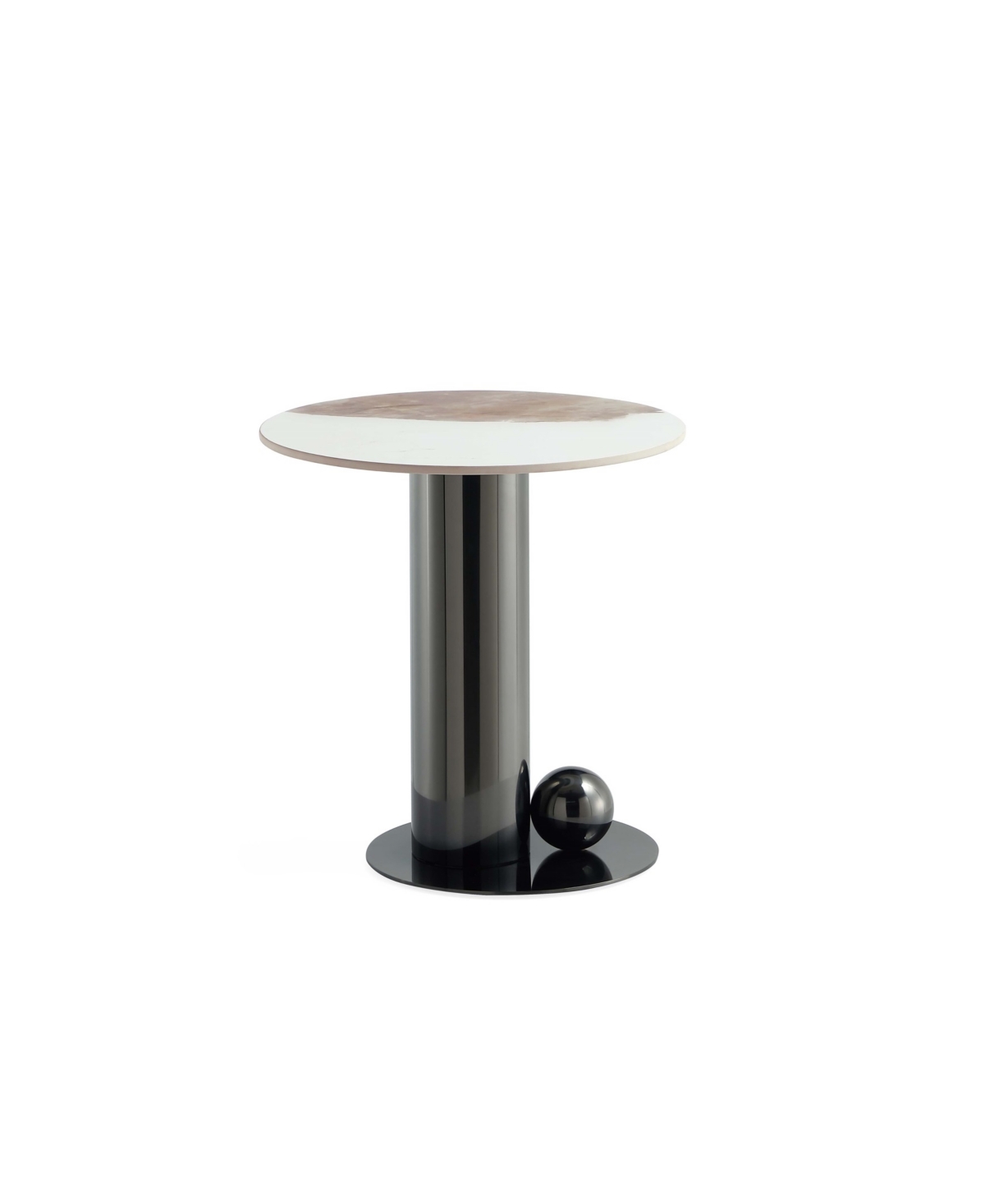 MANHATTAN COMFORT 19.68" LAUREL MODERN SINTERED STONE TOP END TABLE 
