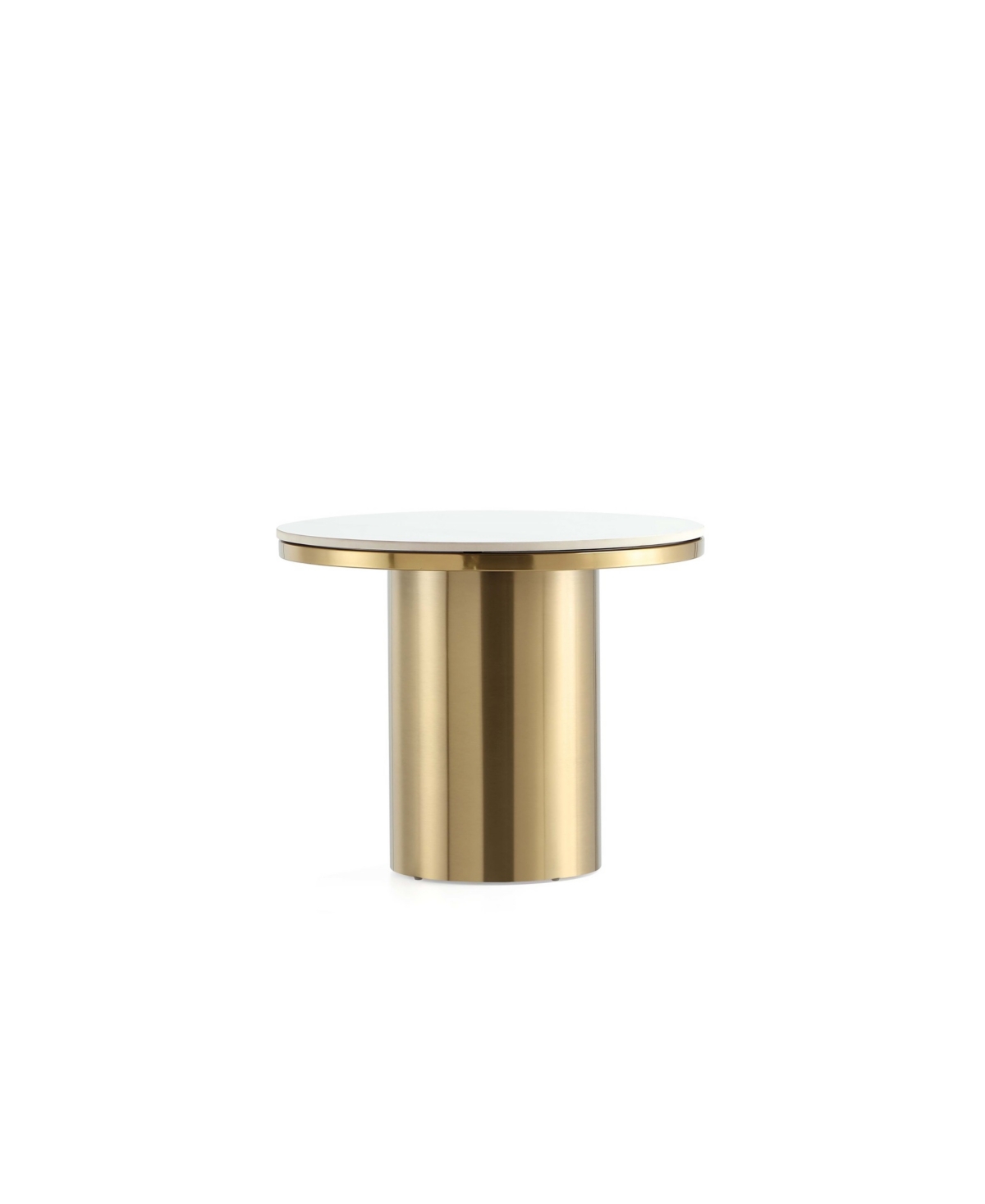 Manhattan Comfort Glenn Modern End Table In Gold