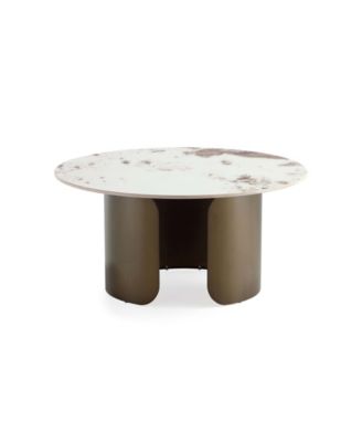 Monica 31.49" Modern Sintered Stone Top Coffee Table