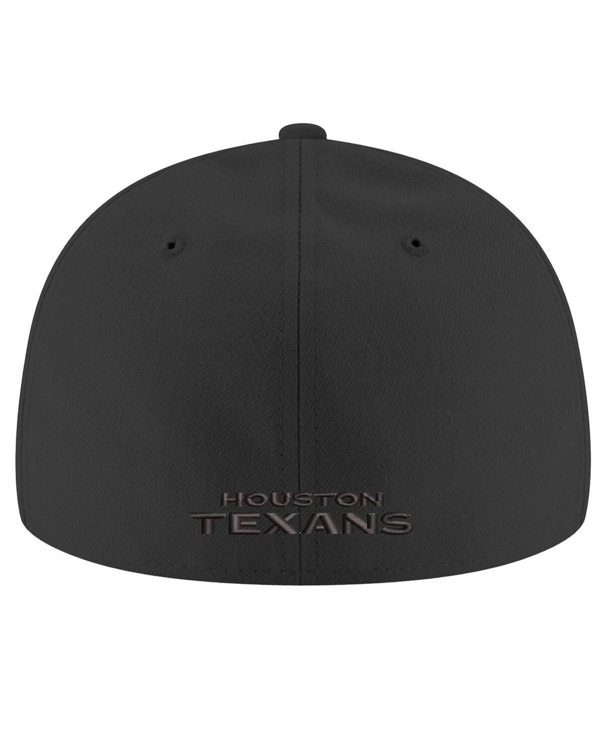 New Era Men's Black Houston Texans 59fifty Ii Low Profile Fitted Hat In Black