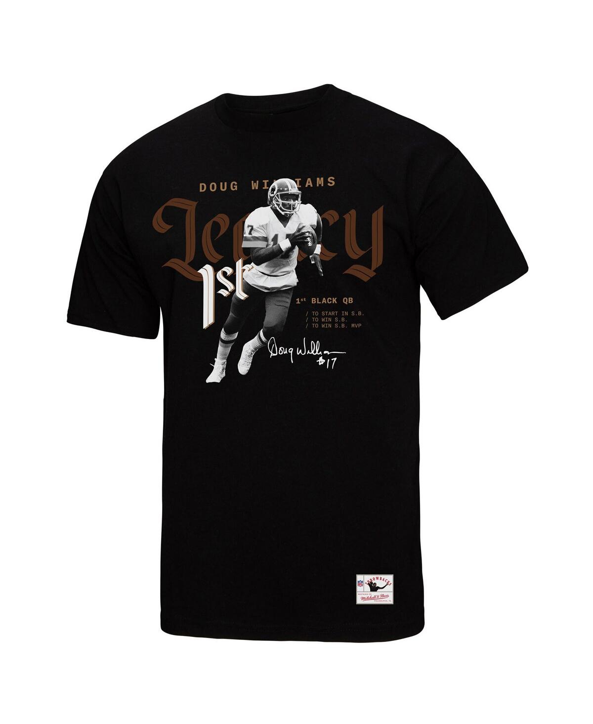 Mitchell & Ness Men's Doug Williams Black Washington Commanders Legacy Graphic T-shirt In Black