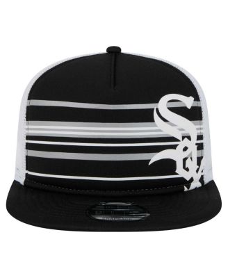Men's Black Chicago White Sox 9FIFTY A-Frame Trucker Snapback Hat