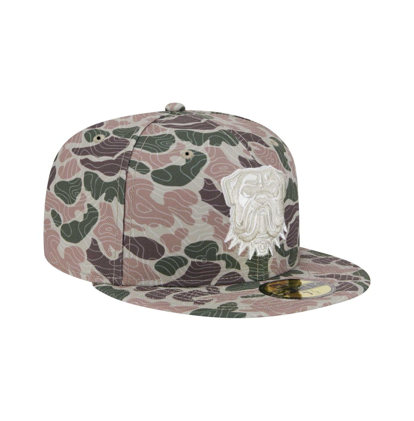 Мужская кепка New Era Cleveland Browns Geo Camo 59FIFTY Fitted Hat — фото 4