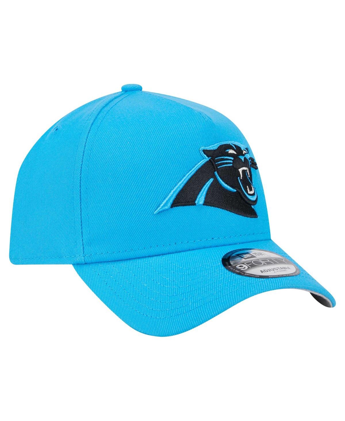 NEW ERA MEN'S BLUE CAROLINA PANTHERS A-FRAME 9FORTY ADJUSTABLE HAT 
