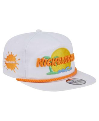 Men's White Nickelodeon Golfer Snapback Hat