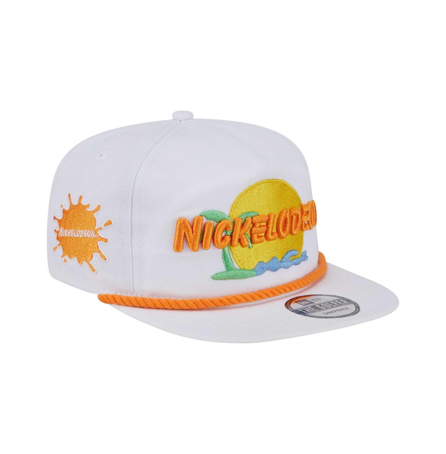 Мужская кепка New Era White Nickelodeon Golfer Snapback Hat — фото 4