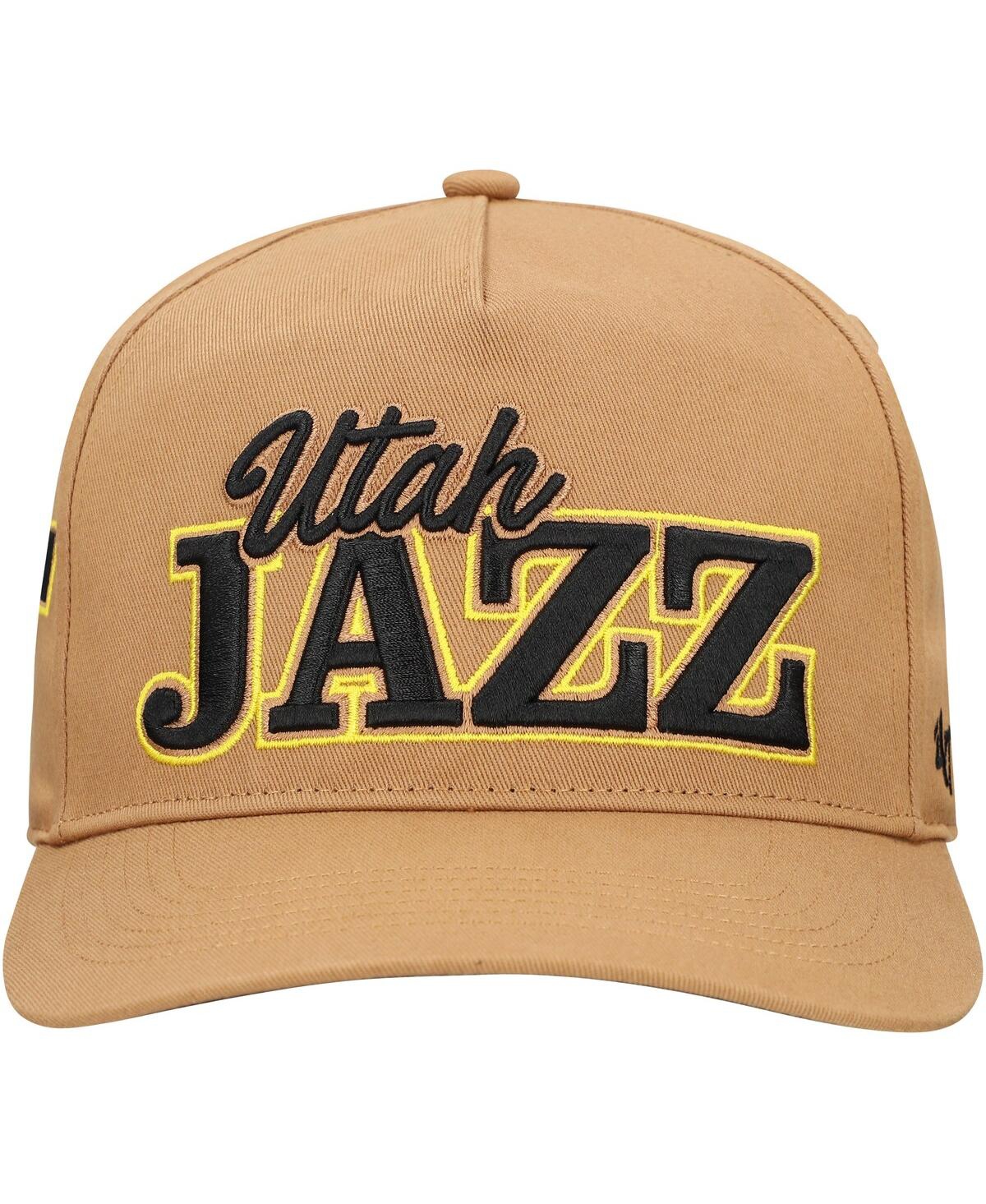 47 Brand Men's Tan Utah Jazz Barnes Hitch Adjustable Hat In Tan