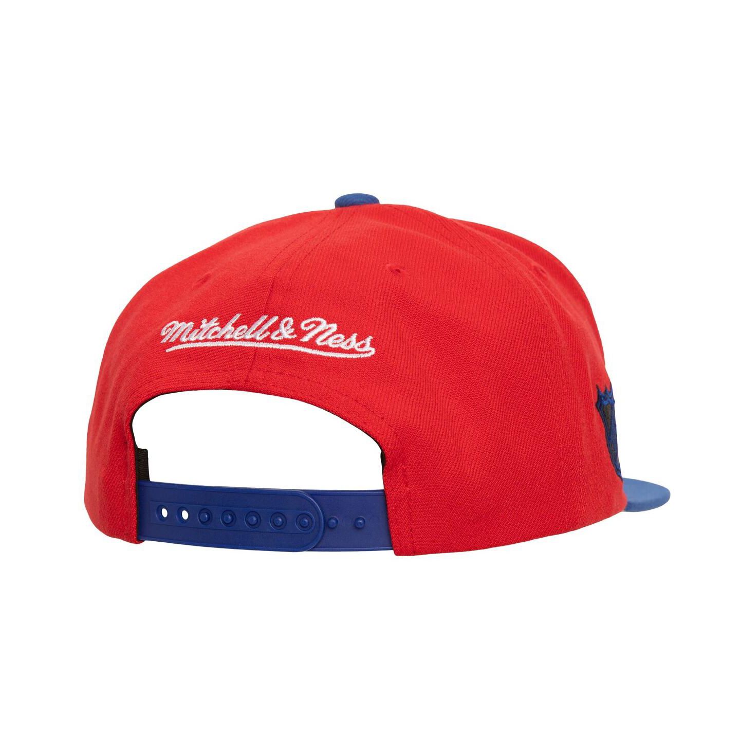 Мужская кепка Mitchell & Ness Red New York Rangers Soul Triple Up Snapback Hat — фото 4