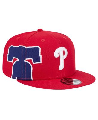 New Era - Men's Red Philadelphia Phillies Logo Strike 9FIFTY Snapback Hat